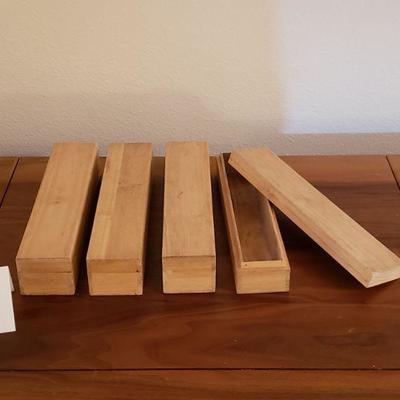Lot 244: (4) Wooden Boxes Lot