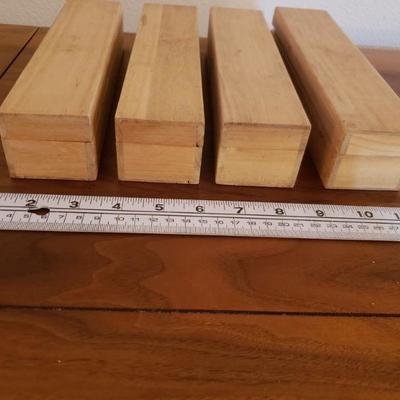 Lot 244: (4) Wooden Boxes Lot