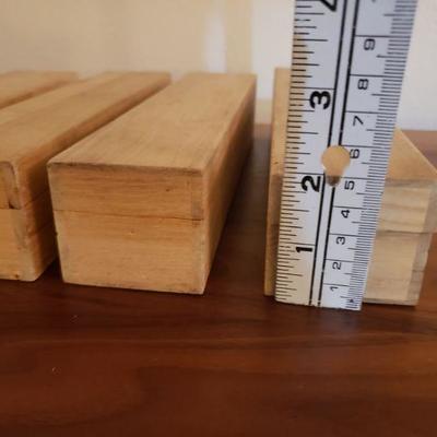 Lot 244: (4) Wooden Boxes Lot