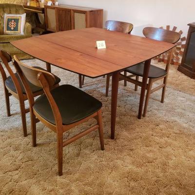 Lot 246: Mid Century Teak Dining Table