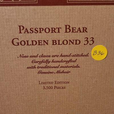 B36: Steiff 14 inch Passport bear 1997