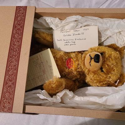 B36: Steiff 14 inch Passport bear 1997