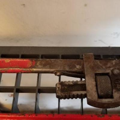 LOT #262: (3) Large Vintage Pipe Wrenches
