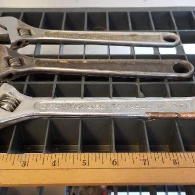 LOT #263: (3) Vintage Crescent Wrenches