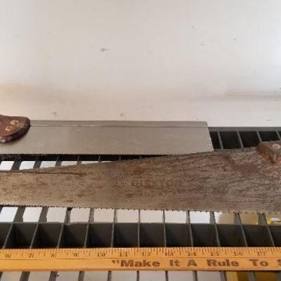 LOT #279: Two Large Vintage Handsaws