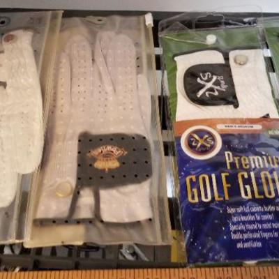 LOT #294: Assortment of New and Used Golf Gloves + other accessories
