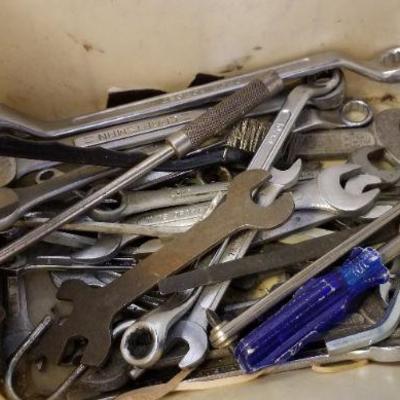 LOT #295: Huge bundle of Assorted Wrenches and Socket Drivers