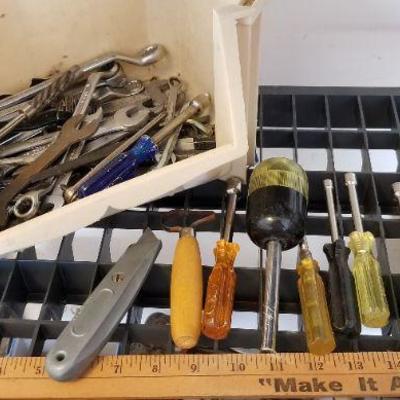 LOT #295: Huge bundle of Assorted Wrenches and Socket Drivers