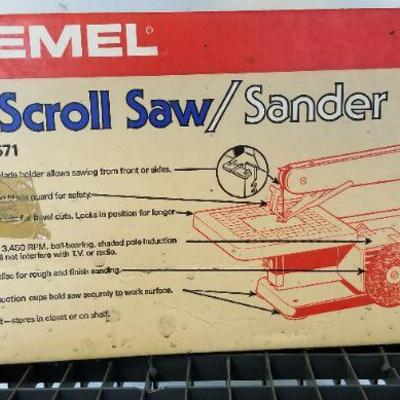 LOT #298: Vintage Dremel Saw Sander tool w/ Original Box 