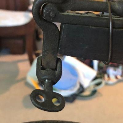 L32: Antique Millers Falls Tool Co.  New Rogers Scroll Saw Foot Pedal Treadle Steampunk circa 1879