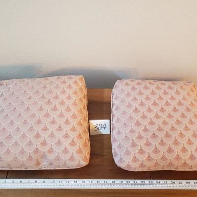 Lot 304: Pink Decorative Pillows 
