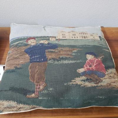 Lot 305: Vintage Golf Decorative Pillows