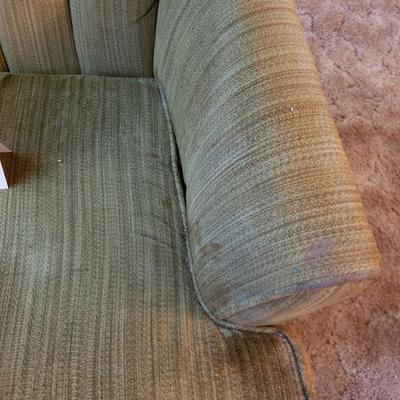 Lot 308: Mid Century Green Swivel Rocker