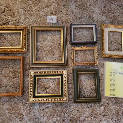 LOT 311: Vintage Wood Frames and One Clear Plastic Frame 