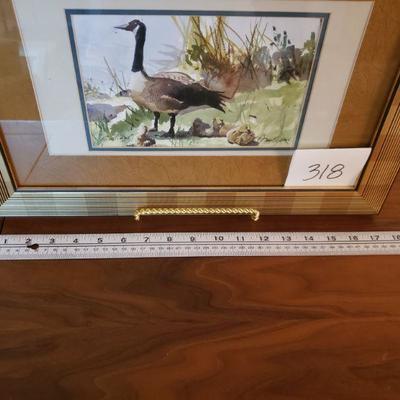 Lot 318: Signed Watercolor by Ron McDowell
