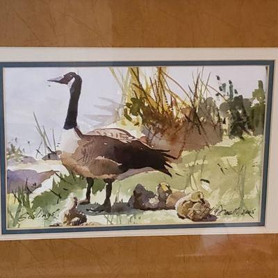 Lot 318: Signed Watercolor by Ron McDowell