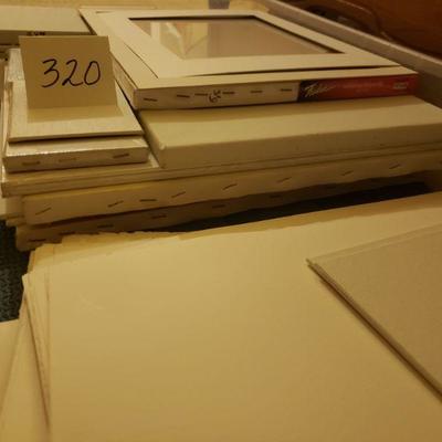 Lot 320: Large Artist Canvas Lot