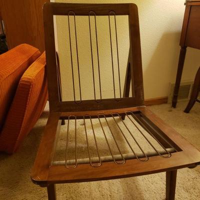 Lot 322: Mid Century France and Daverkosen Danish Chair (21"Ã— 33" Ã— 29.75")