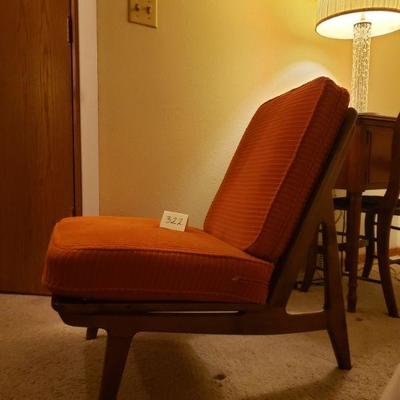 Lot 322: Mid Century France and Daverkosen Danish Chair (21"Ã— 33" Ã— 29.75")