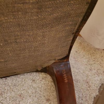 Lot 331: Antique Needlepoint Bench
