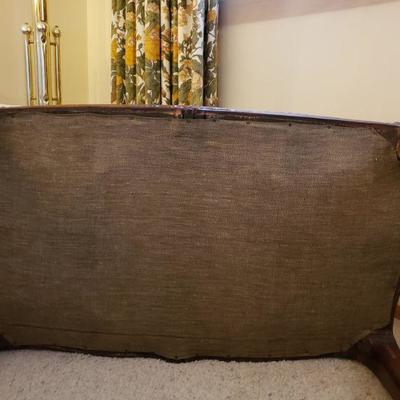 Lot 331: Antique Needlepoint Bench