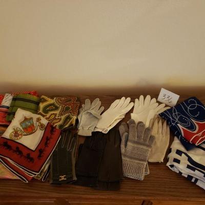 Lot 336: Vintage Gloves and Scarves Lot