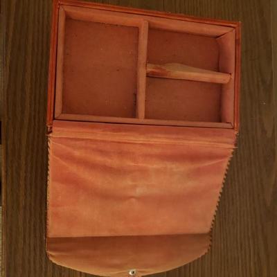 Lot 337: Vintage Tooled Leather Mayan Calendar & Pacal Box