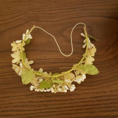 Lot 339: Vintage Floral Hat And Head/Hatband