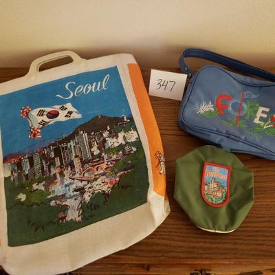 Lot 347: Vintage Travel Bag Lot