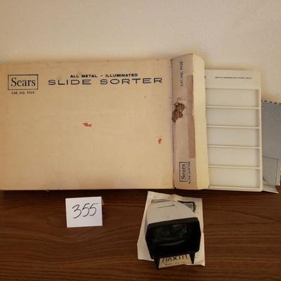 Lot 355: Vintage Slide Viewer & Sorter