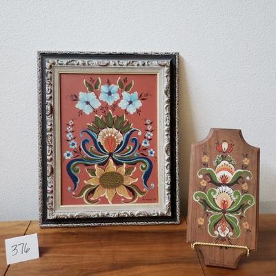 Lot 376: Mid Century Artwork 