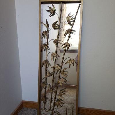 Lot 381: Mid Century Bamboo Mirror