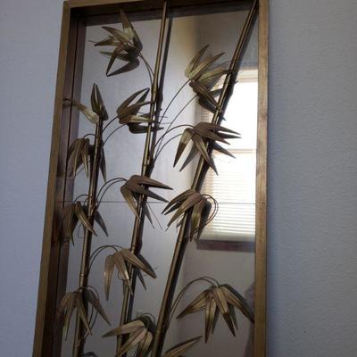 Lot 381: Mid Century Bamboo Mirror