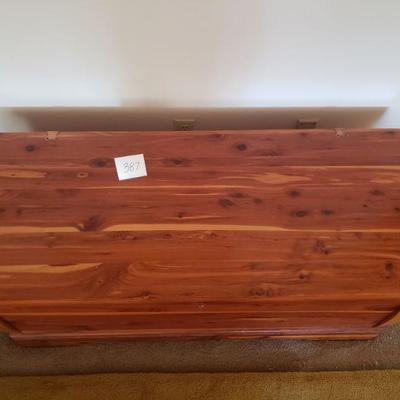 Lot 387: Vintage Cedar Chest with Key