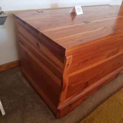 Lot 387: Vintage Cedar Chest with Key