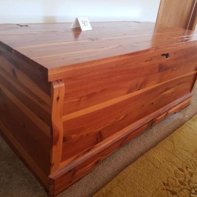 Lot 387: Vintage Cedar Chest with Key