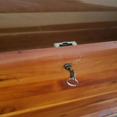 Lot 387: Vintage Cedar Chest with Key