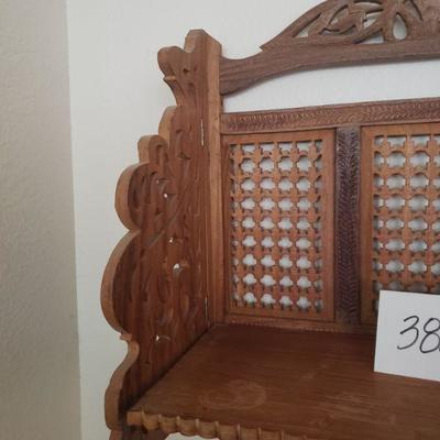 Lot 388: Vintage Folding Wood Shelf