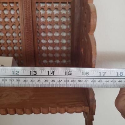 Lot 388: Vintage Folding Wood Shelf