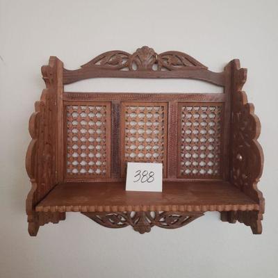 Lot 388: Vintage Folding Wood Shelf