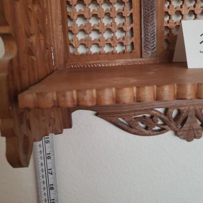 Lot 388: Vintage Folding Wood Shelf