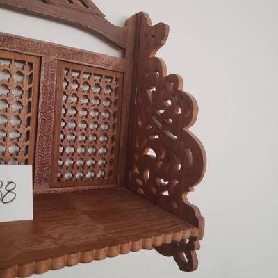 Lot 388: Vintage Folding Wood Shelf