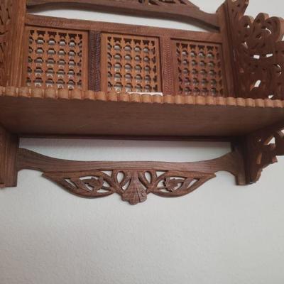Lot 388: Vintage Folding Wood Shelf