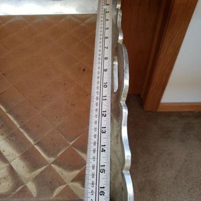 Lot 389: Vintage Metal Tray with Stand