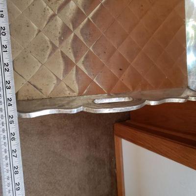 Lot 389: Vintage Metal Tray with Stand