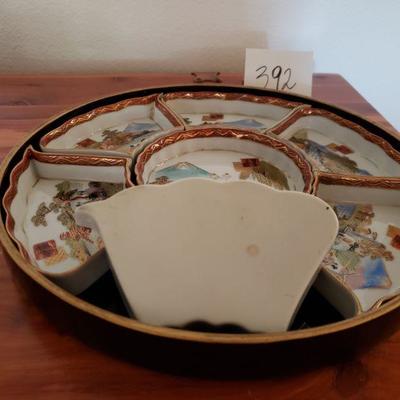 Lot 392: Vintage Japanese Sectioned Tray