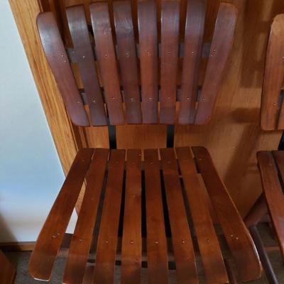 Lot 395: (2) Mid Century Barstools 