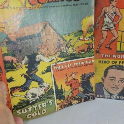 3 Issues of True Comics 1946 and 47. 