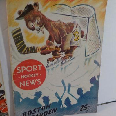 2 Boston Garden  1949 and 1950 "Sport Hockey News".