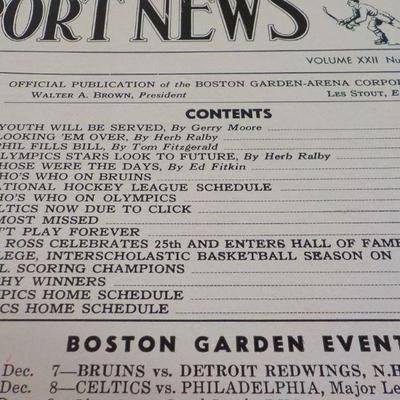 2 Boston Garden  1949 and 1950 "Sport Hockey News".